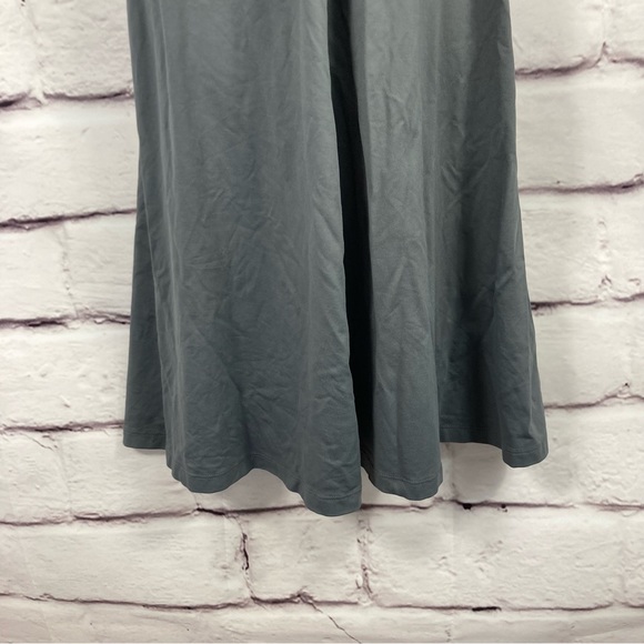 PATAGONIA Womens Bandha Dress Gray Twist Front Cap Sleeves Stretch SZ M Qck Dry - Picture 4 of 8